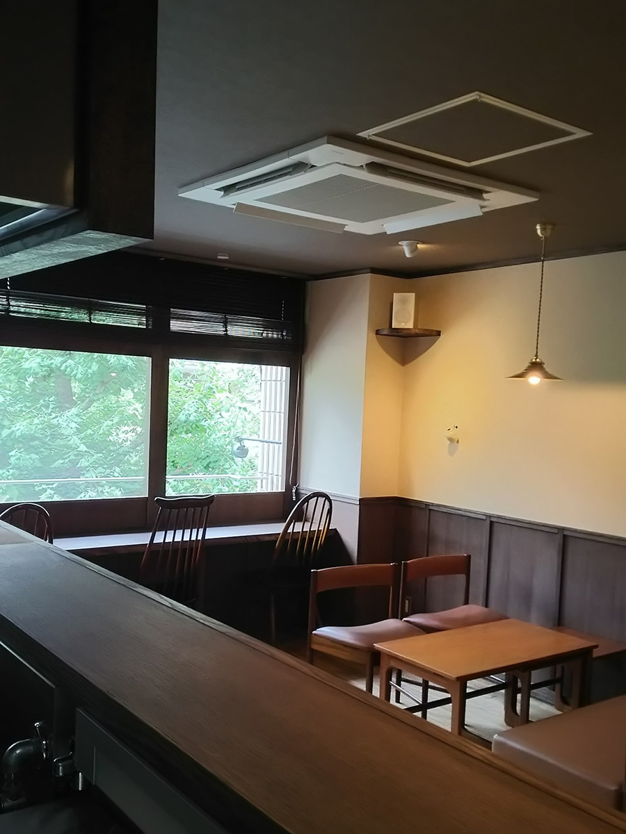 京都　cafe店　リフォーム施工事例