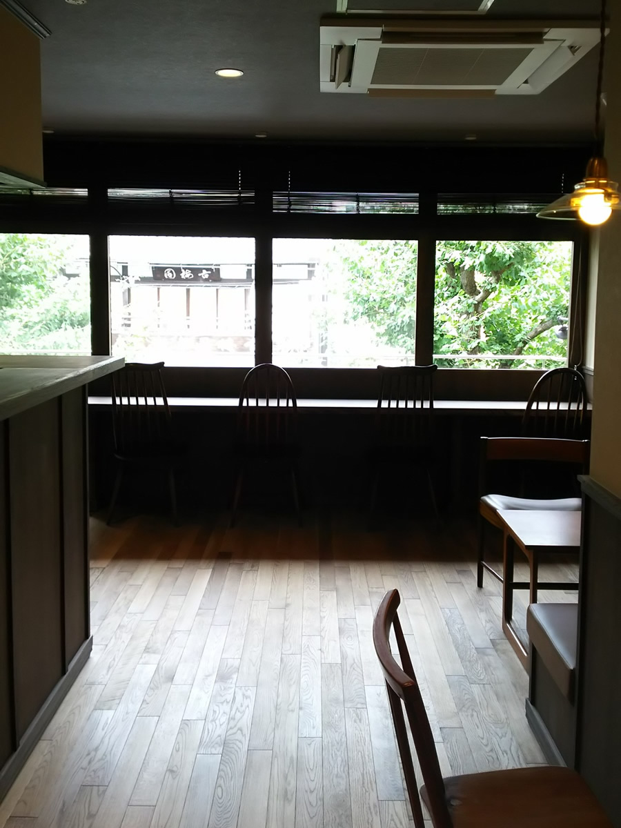 京都　cafe店　リフォーム施工事例